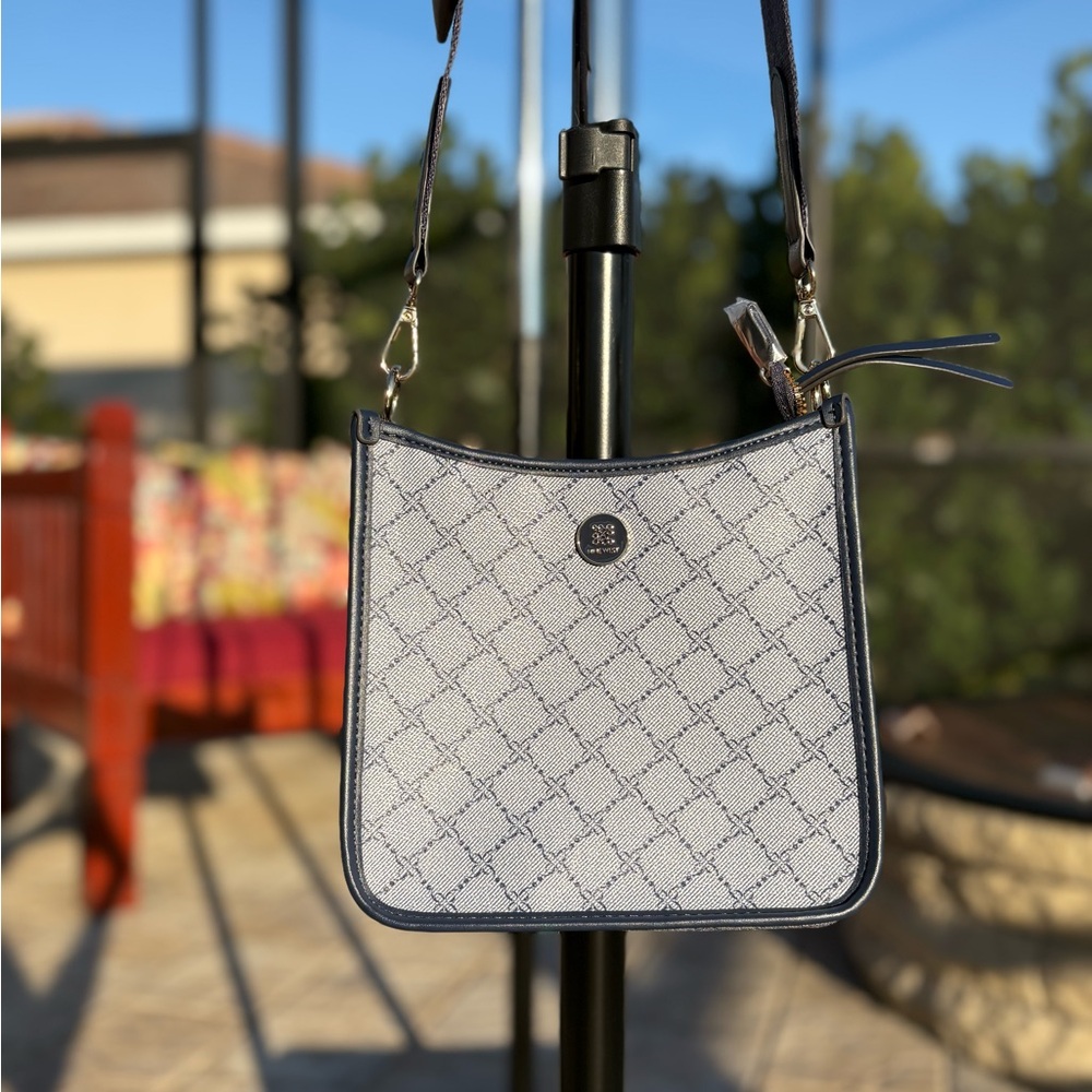 NWOT Nine West Nalini Medium Swing Blue Crossbody Bag | w/ Credit Card Holder | - Picture 8 of 16